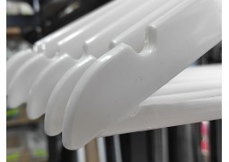 Плечики пластикові з металевим гачком 42х1см. (білі)